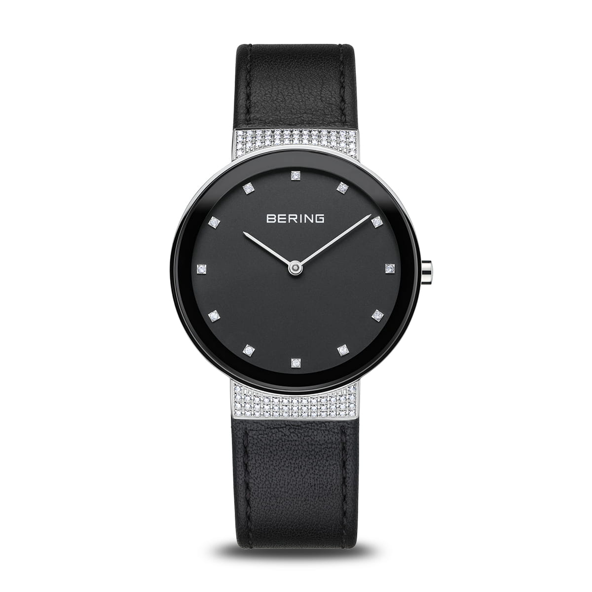 Bering 10135-4025 Women's Calfskin Leather Strap Quartz Watch