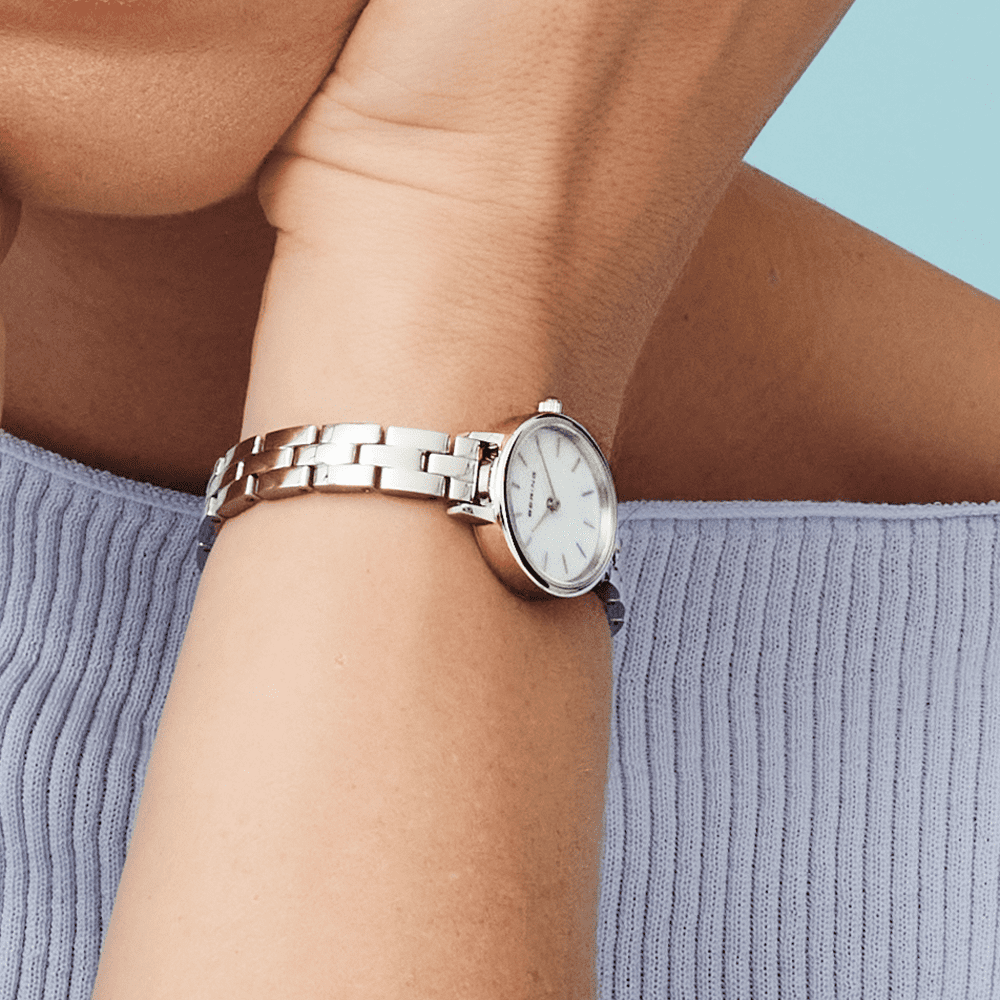 Bering 11022-704 Women's Stainless Steel MOP Dial Quartz Watch