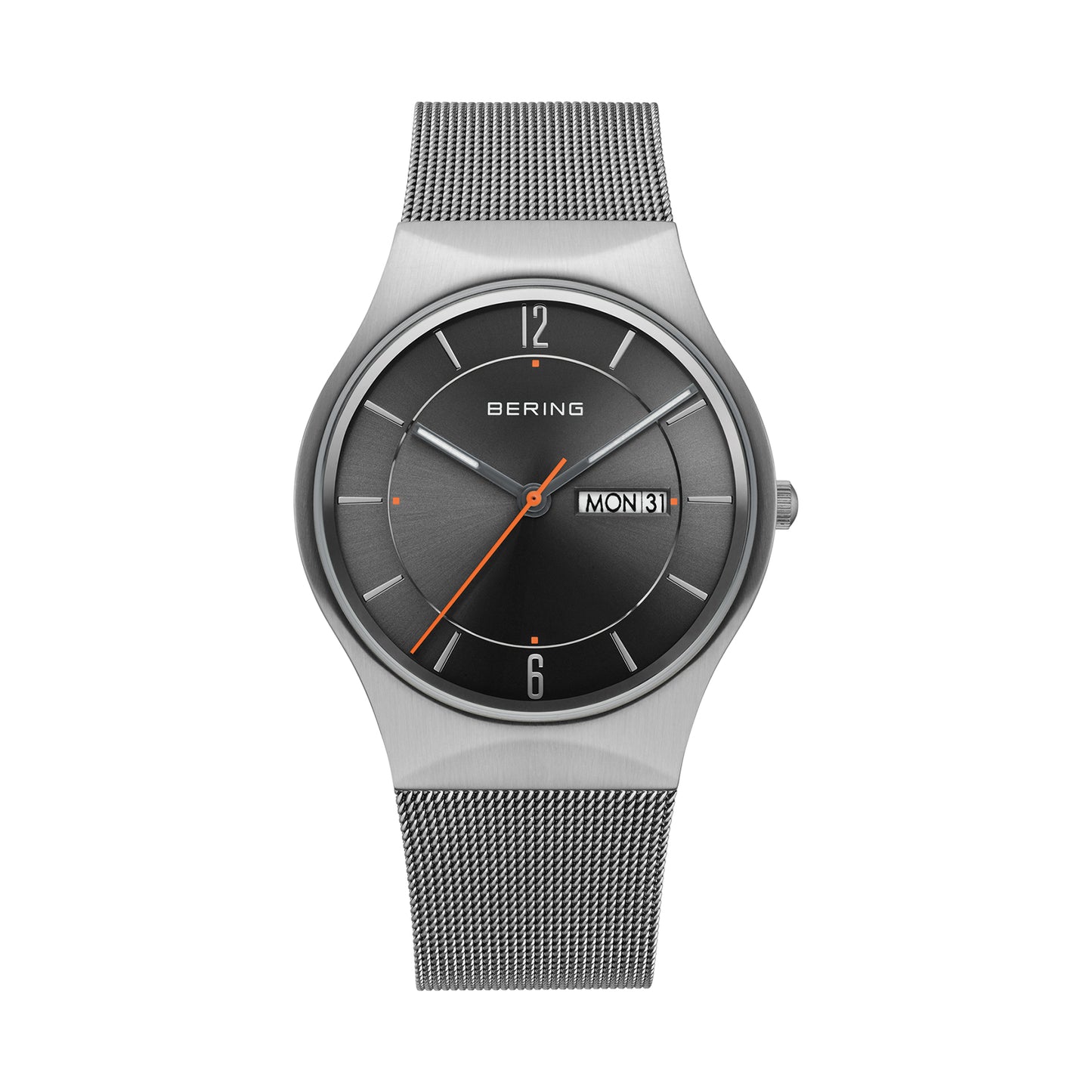 Bering 11938-007DD Men's Grey Steel Mesh Watch