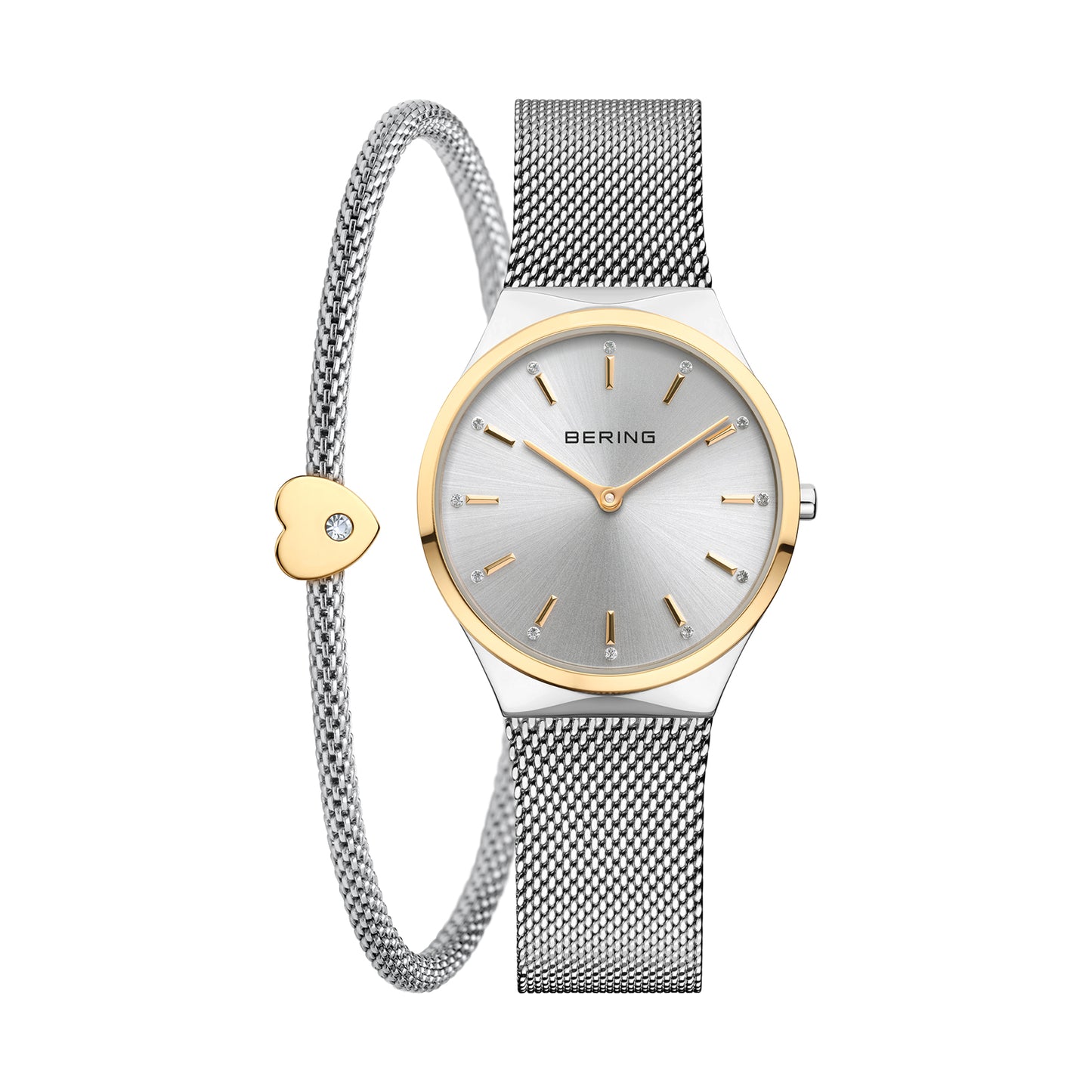 Bering 12131-014-GWP Women's Silver Stainless Steel Mesh Watch