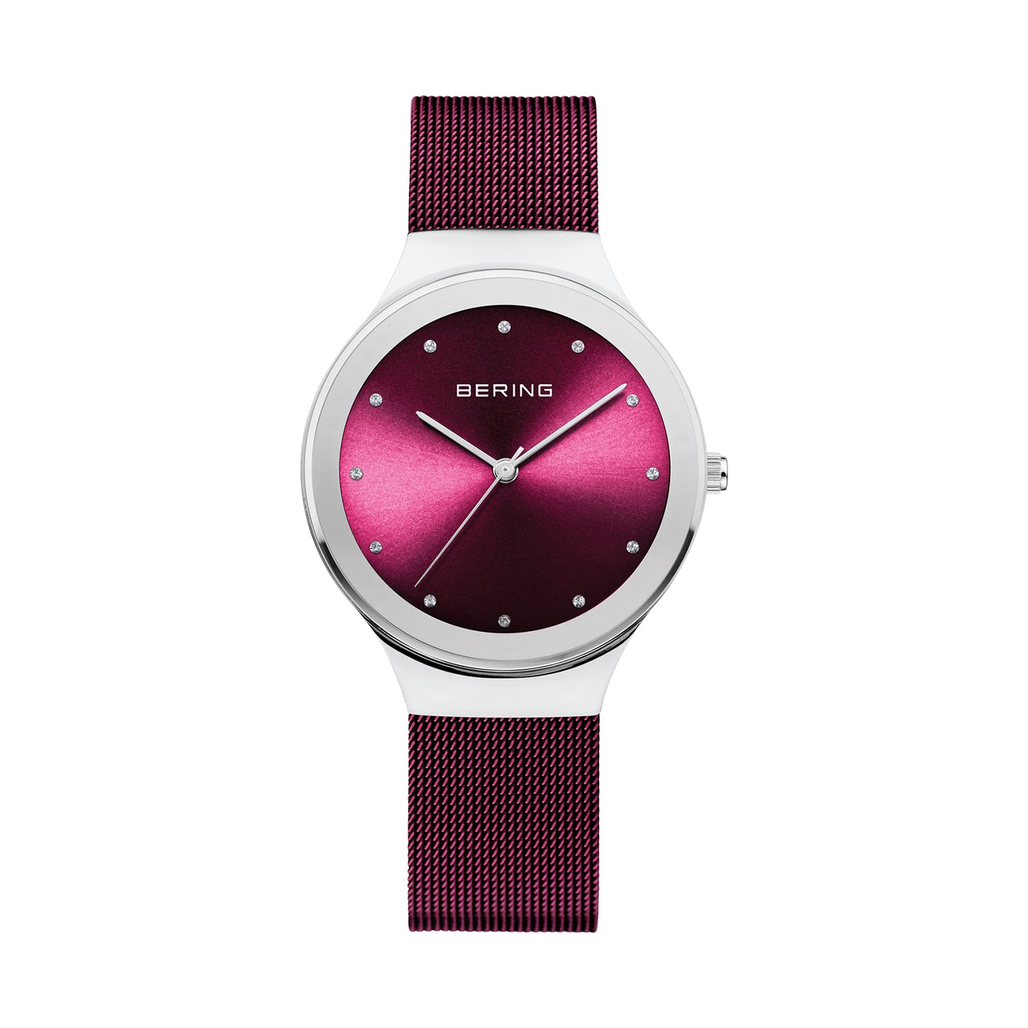 Bering 12934-909 Women's Purple Steel Mesh Watch