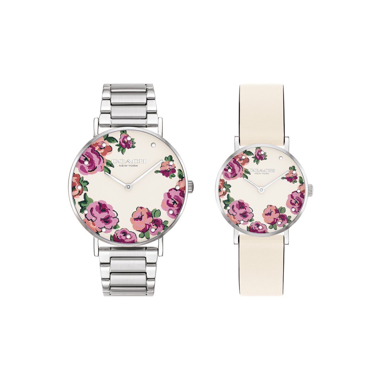 Coach 14000094 Women's Multicolor Stainless Steel Bracelet & Strap Set and Multicolor Dial Quartz Watch