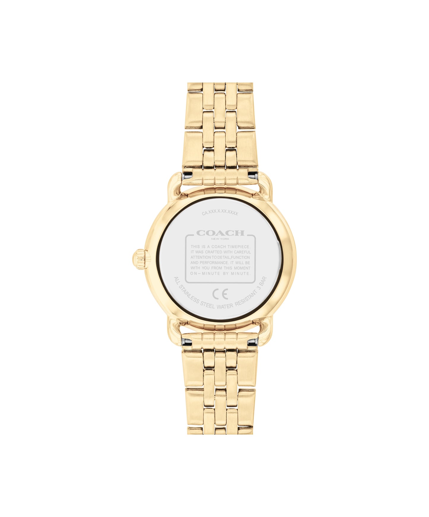 Coach 14504445 Women's Gold Stainless Steel & Red Dial Watch
