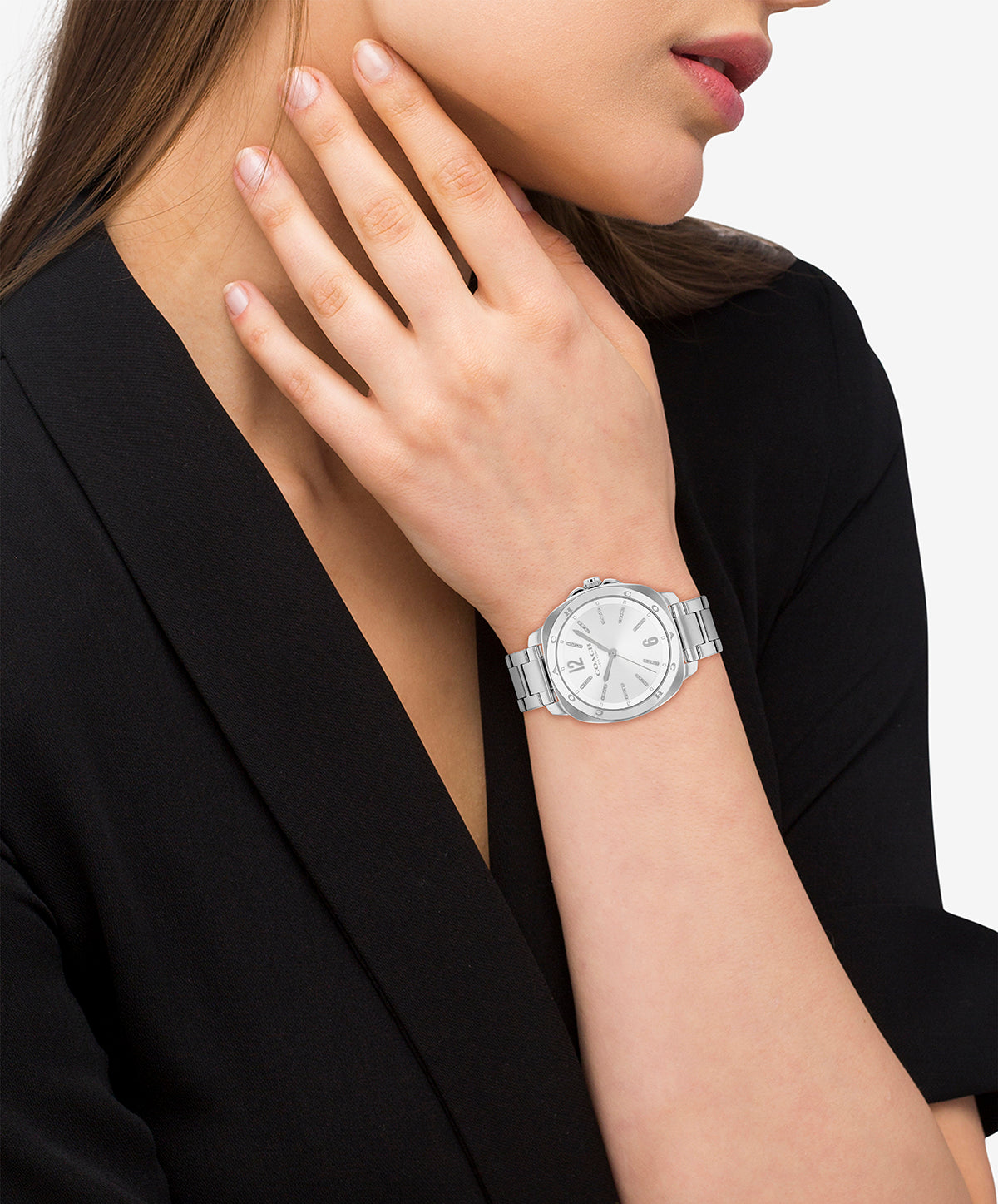 Coach 14504477 Stainless Steel Silver White Dial Women's Watch