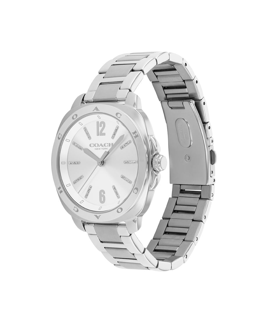 Coach 14504477 Stainless Steel Silver White Dial Women's Watch