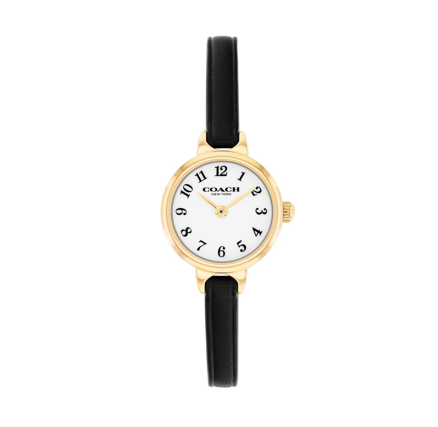 Coach 14504654 Women's Black Leather Strap Quartz Watch