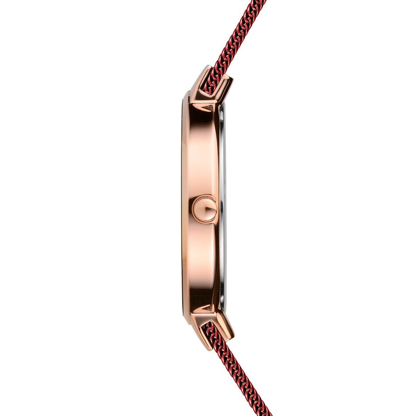 Bering 14531-363 Women's Red Steel Mesh Watch