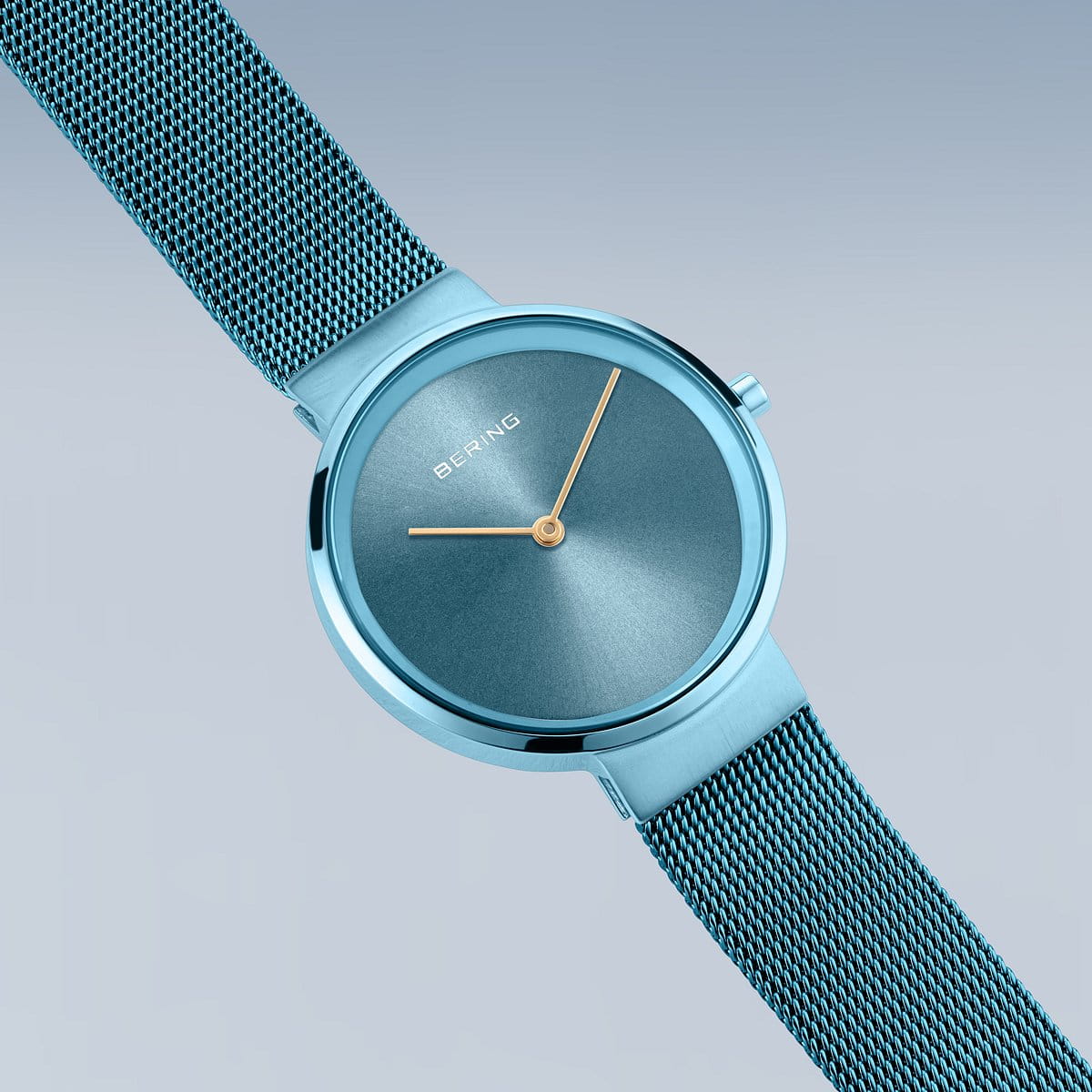 Bering 14531-388 Women's Blue Steel Mesh Watch (Outlet)