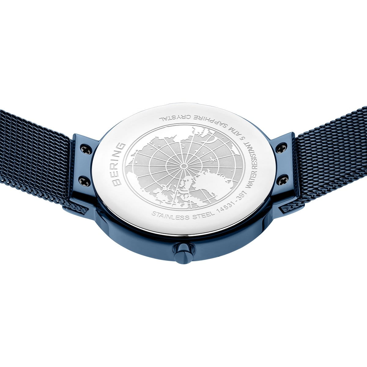 Bering 14531-397 Women's Blue Steel Mesh Watch