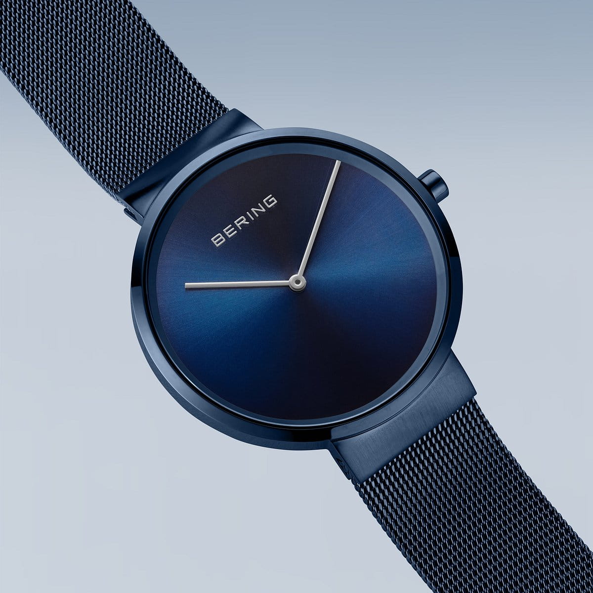 Bering 14539-397 Unisex Blue Steel Mesh Watch