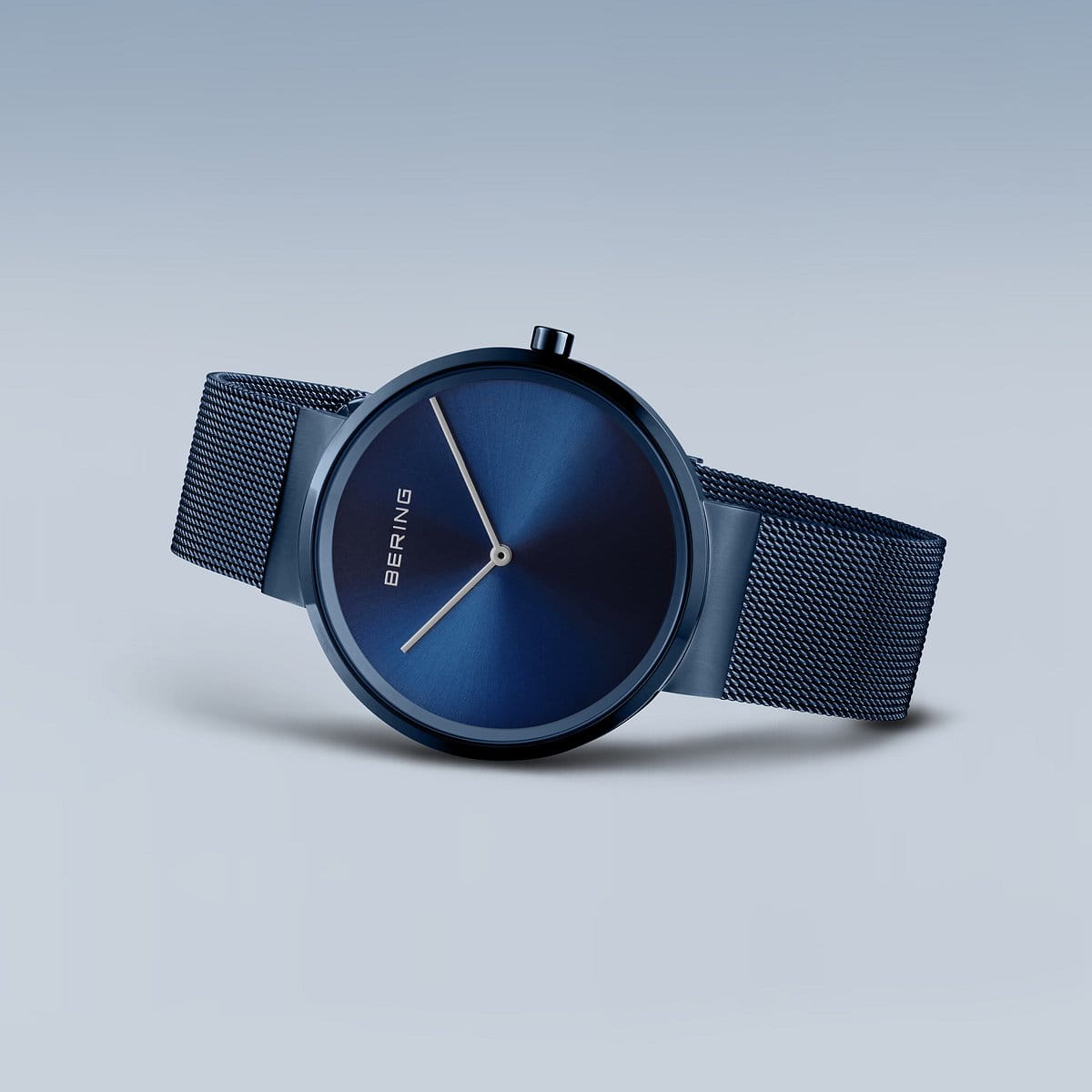 Bering 14539-397 Unisex Blue Steel Mesh Watch