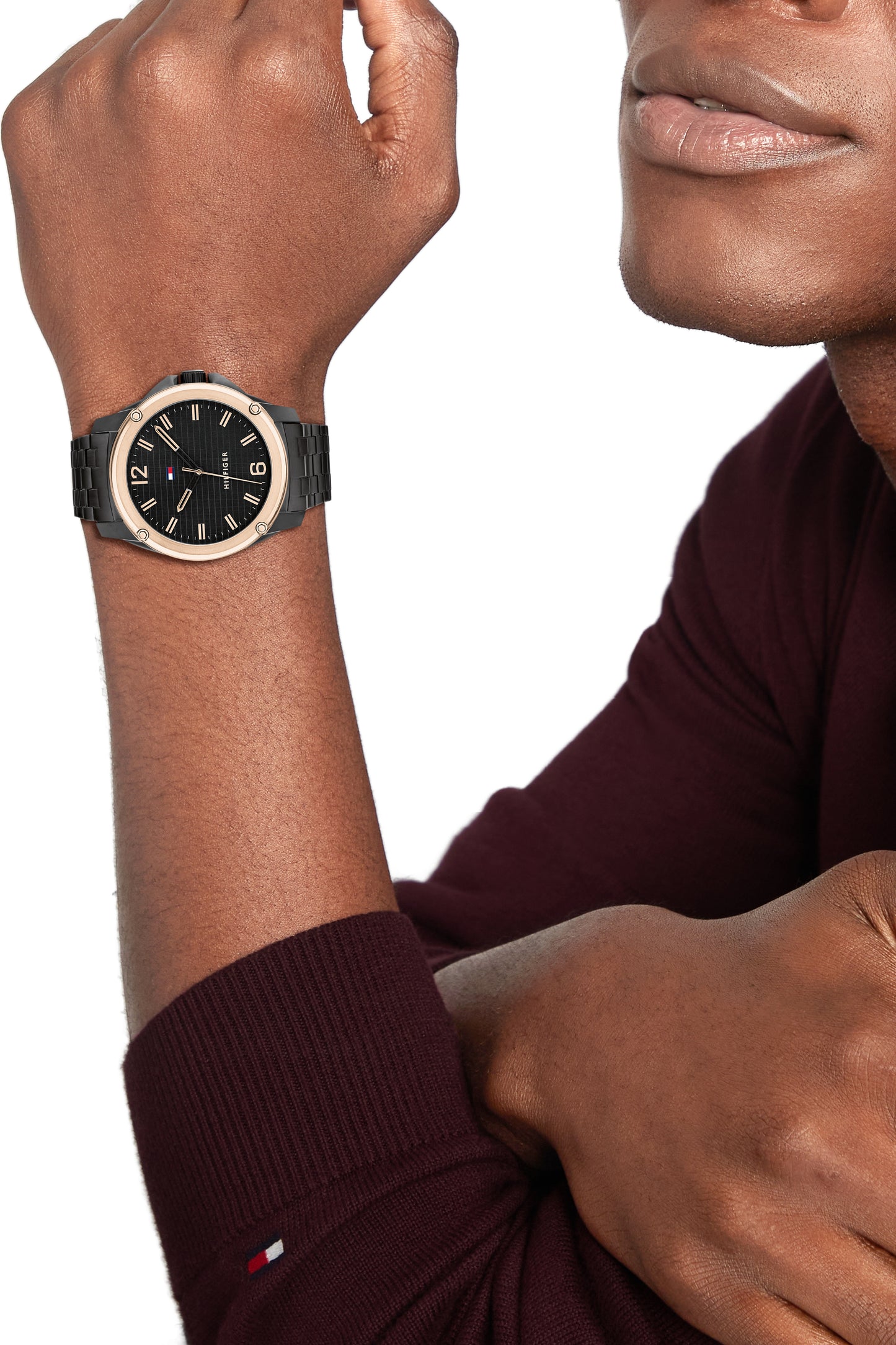 Tommy Hilfiger 1710488 Men's Ionic Black Plated Steel Watch