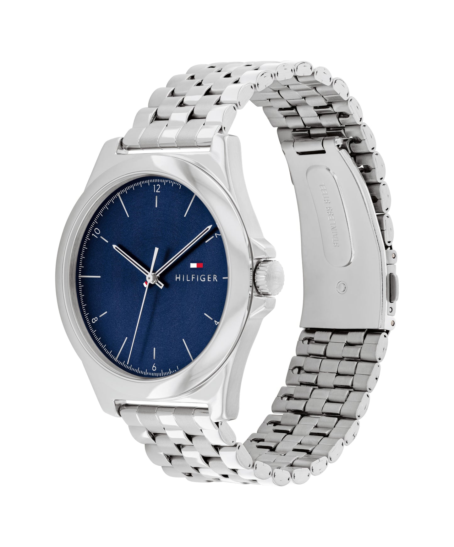 Tommy Hilfiger 1710630 Men's Stainless Steel Bracelet & Blue Dial Quartz Watch