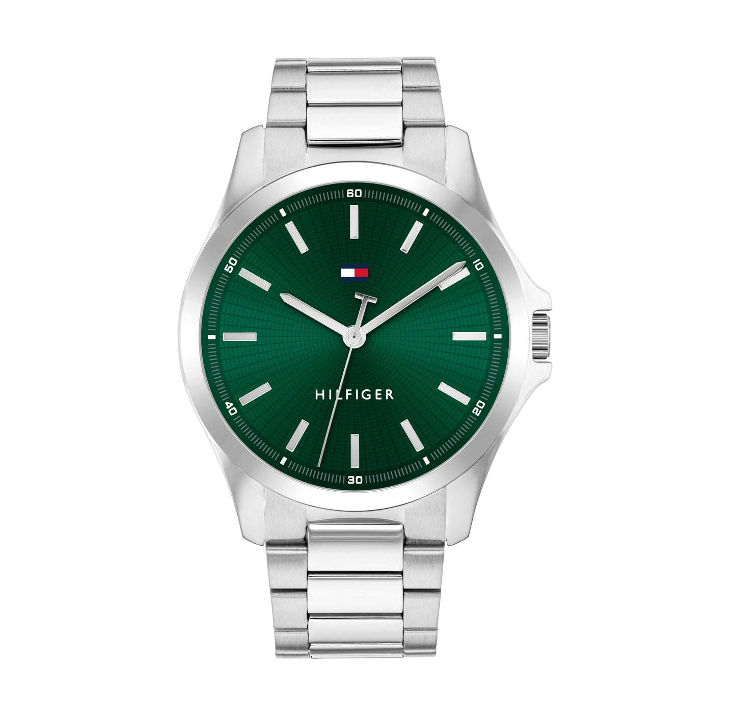 Tommy Hilfiger 1710672 Stainless Steel & Green Dial Watch