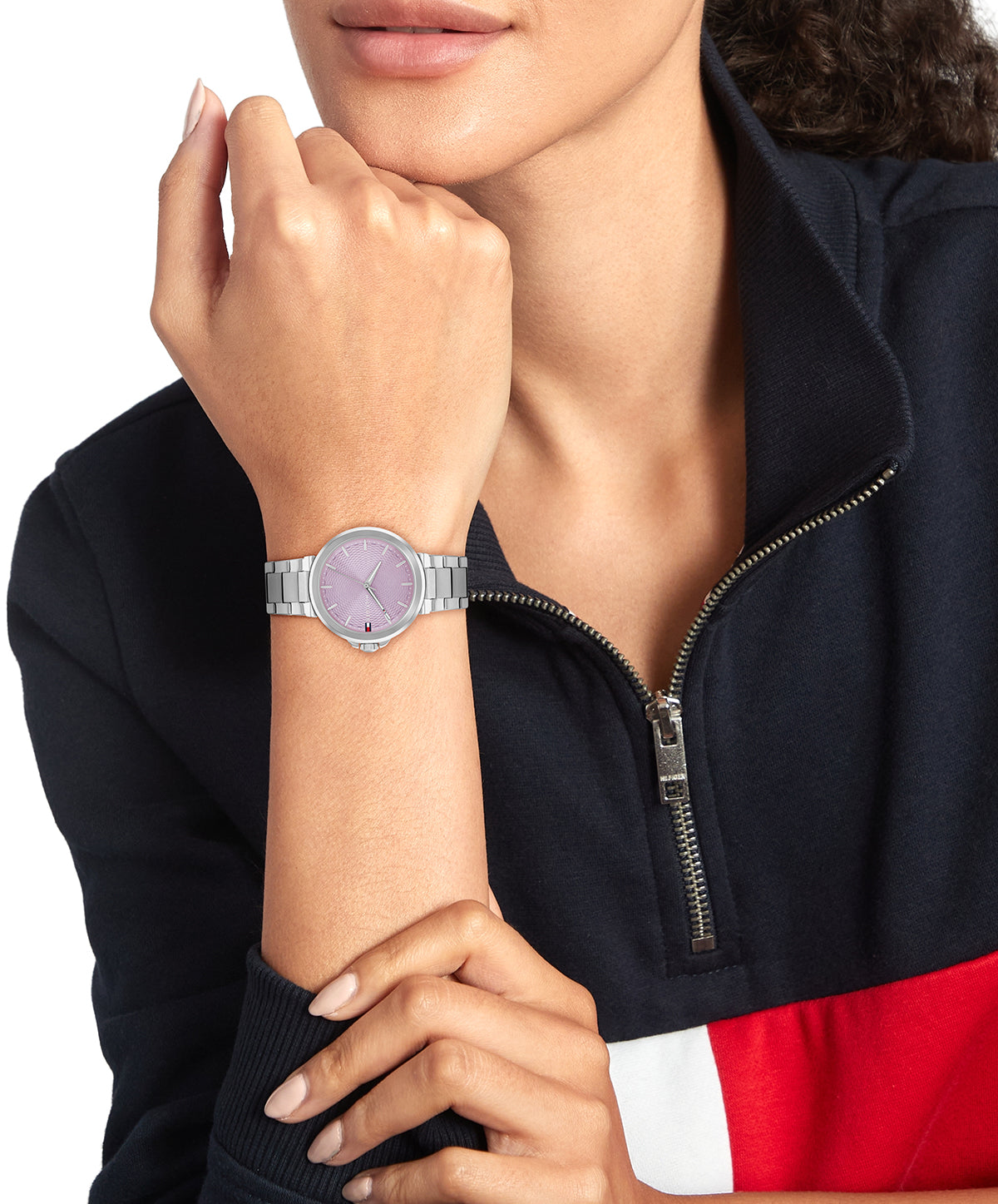 Tommy Hilfiger 1782781 Stainless Steel Purple Dial Women's Watch
