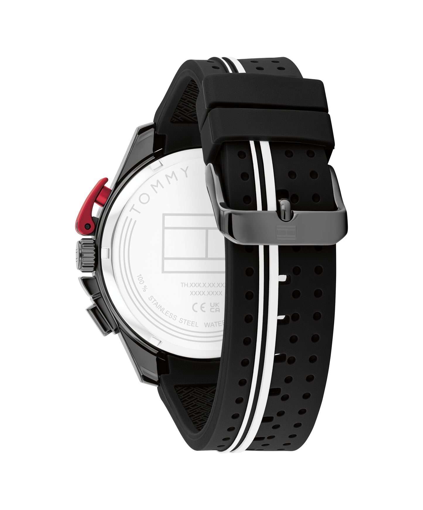 Tommy Hilfiger 1792168 Men's Ionic Plated Black Steel & Multicolor Aluminum Watch