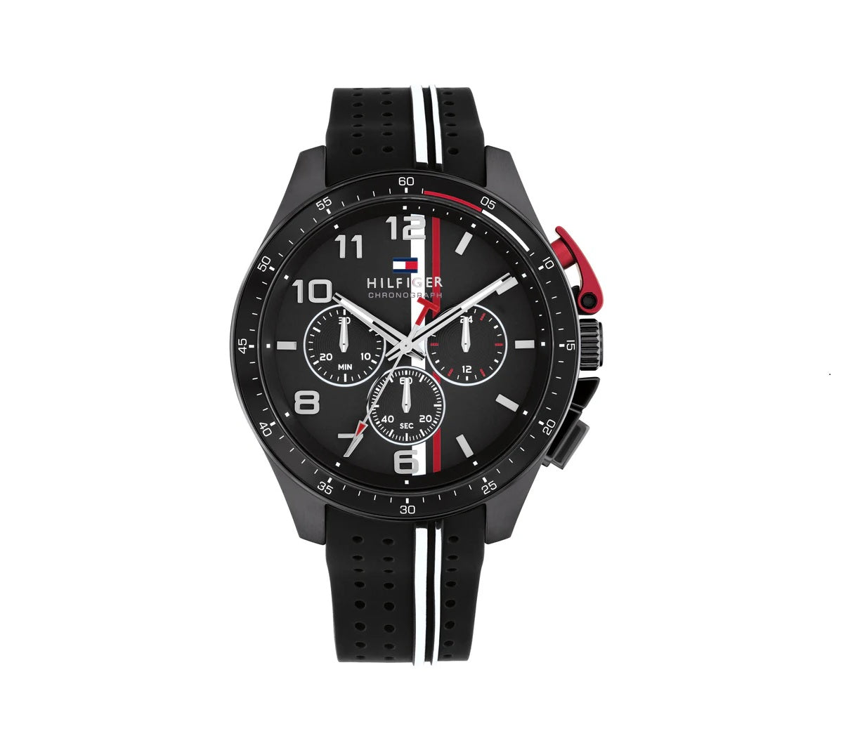 Tommy Hilfiger 1792168 Men's Ionic Plated  Black Steel & Multicolor Aluminum Watch