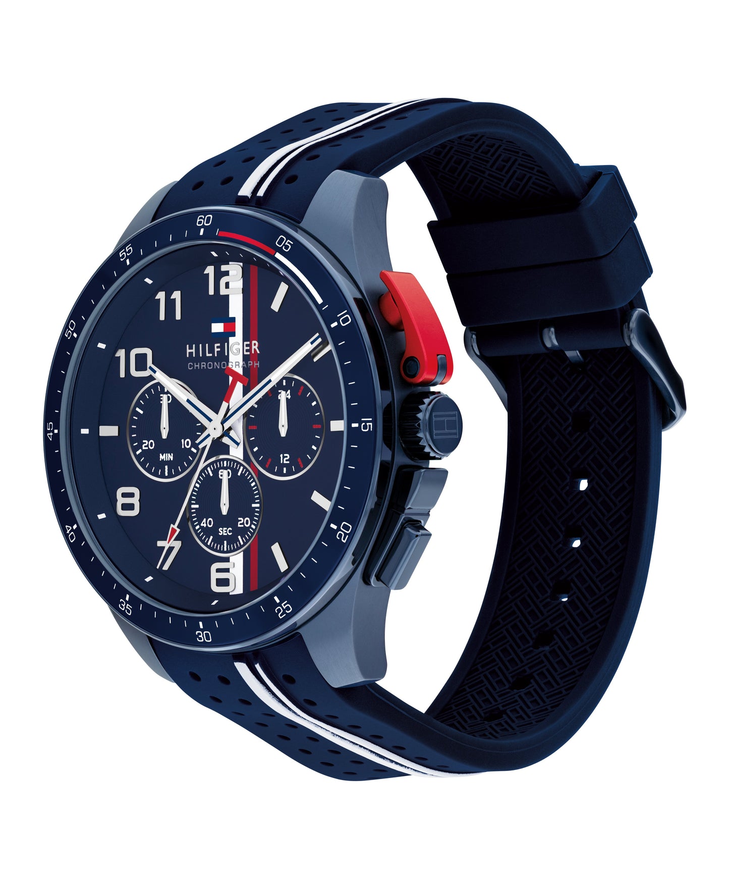 Tommy Hilfiger 1792169 Men's Ionic Plated Blue Steel & Blue Aluminum Watch