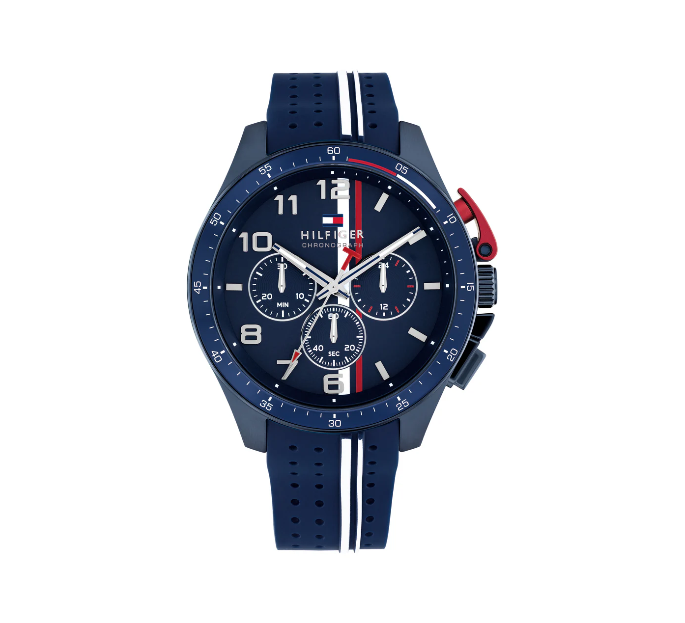 Tommy Hilfiger 1792169 Men's Ionic Plated Blue Steel & Blue Aluminum Watch