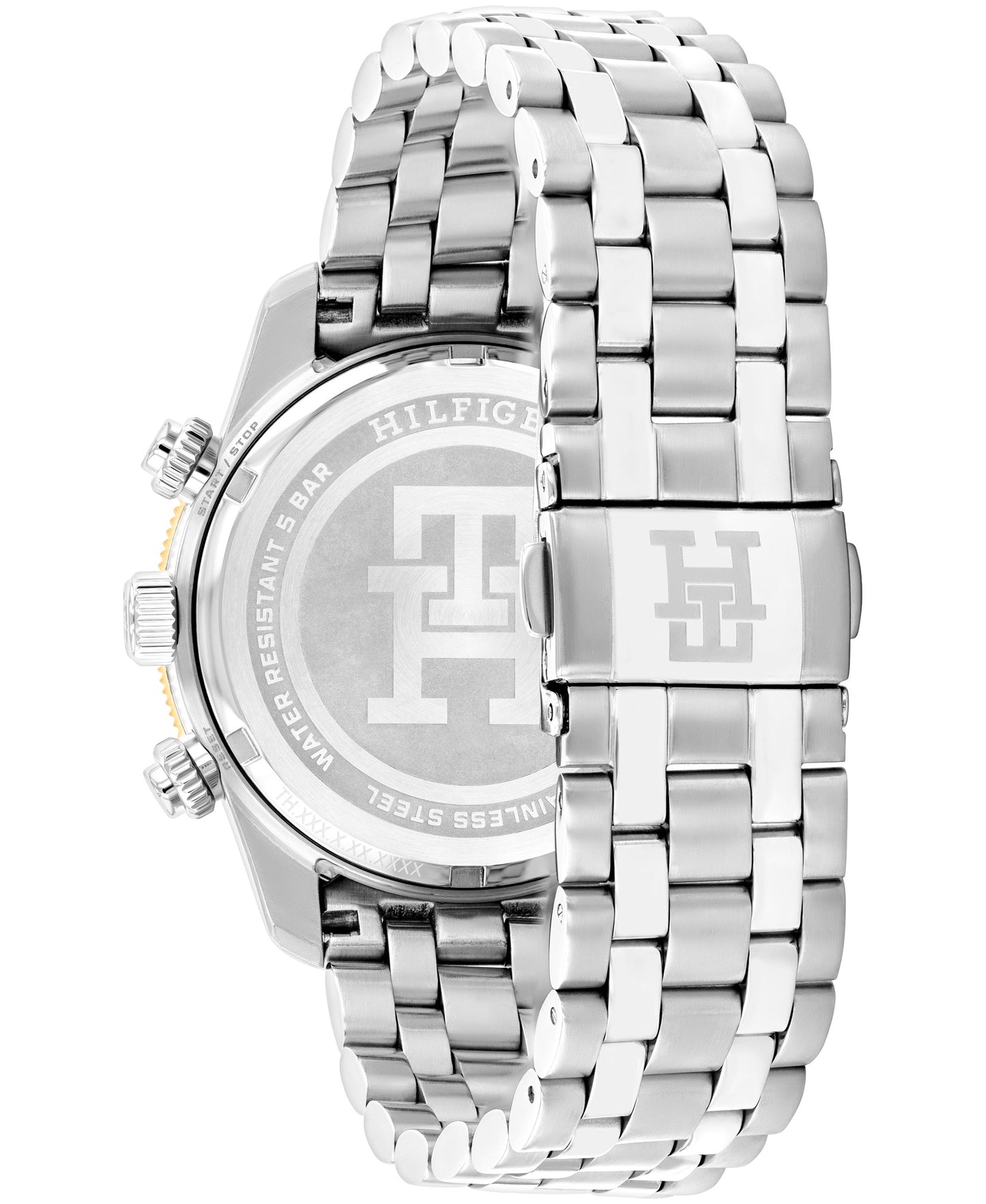 Tommy Hilfiger 1792184 Men's Two Tone Stainless Steel and White Dial Watch