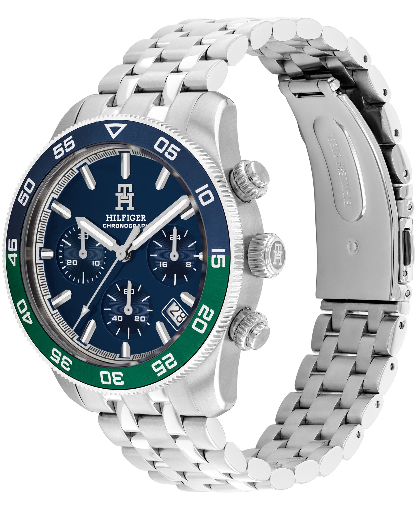 Tommy Hilfiger 1792185 Men's Stainless Steel and Blue Dial Watch