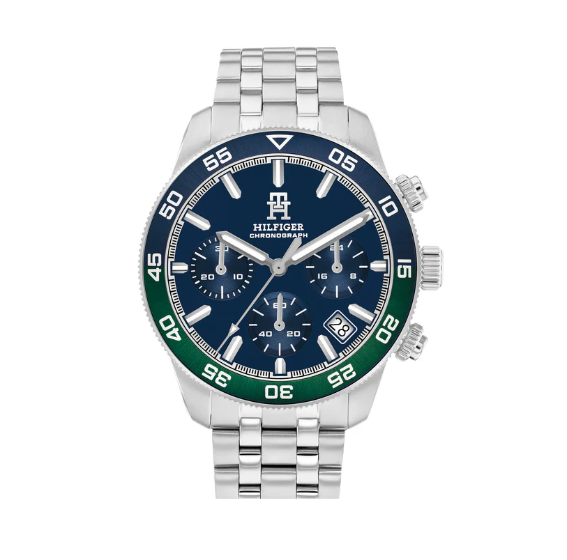 Tommy Hilfiger 1792185 Men's Stainless Steel and Blue Dial Watch