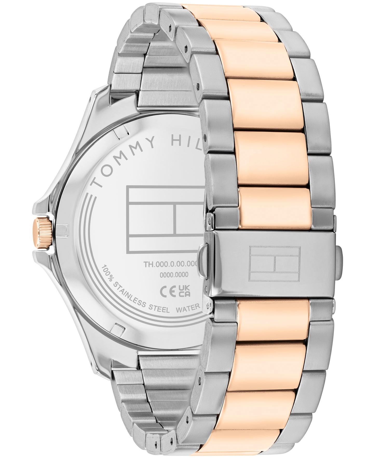 Tommy Hilfiger 1792191 Two Tone Stainless Steel Black Dial Men's Watch