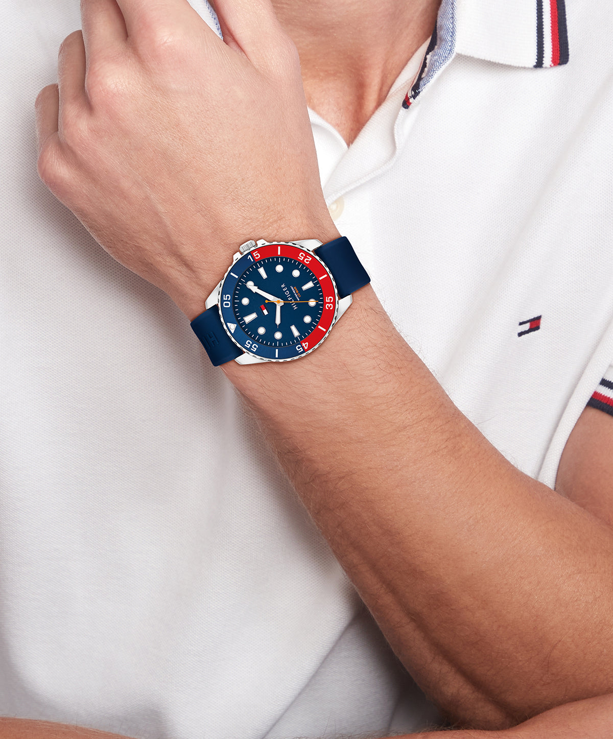 Tommy Hilfiger 1792200 Oceanic Blue Silicone Strap Men's Watch