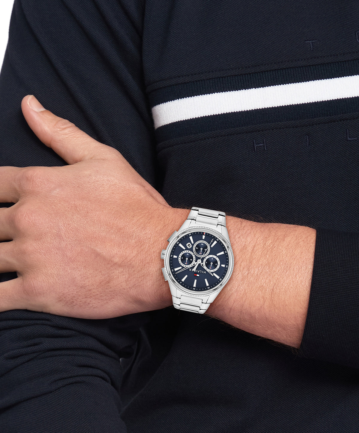 Tommy Hilfiger 1792253 Men's Stainless Steel Blue Dial Quartz Watch
