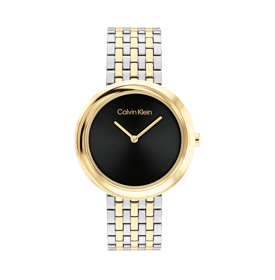 Calvin Klein 25100071 Women's Silver and Gold Stainless Steel Watch
