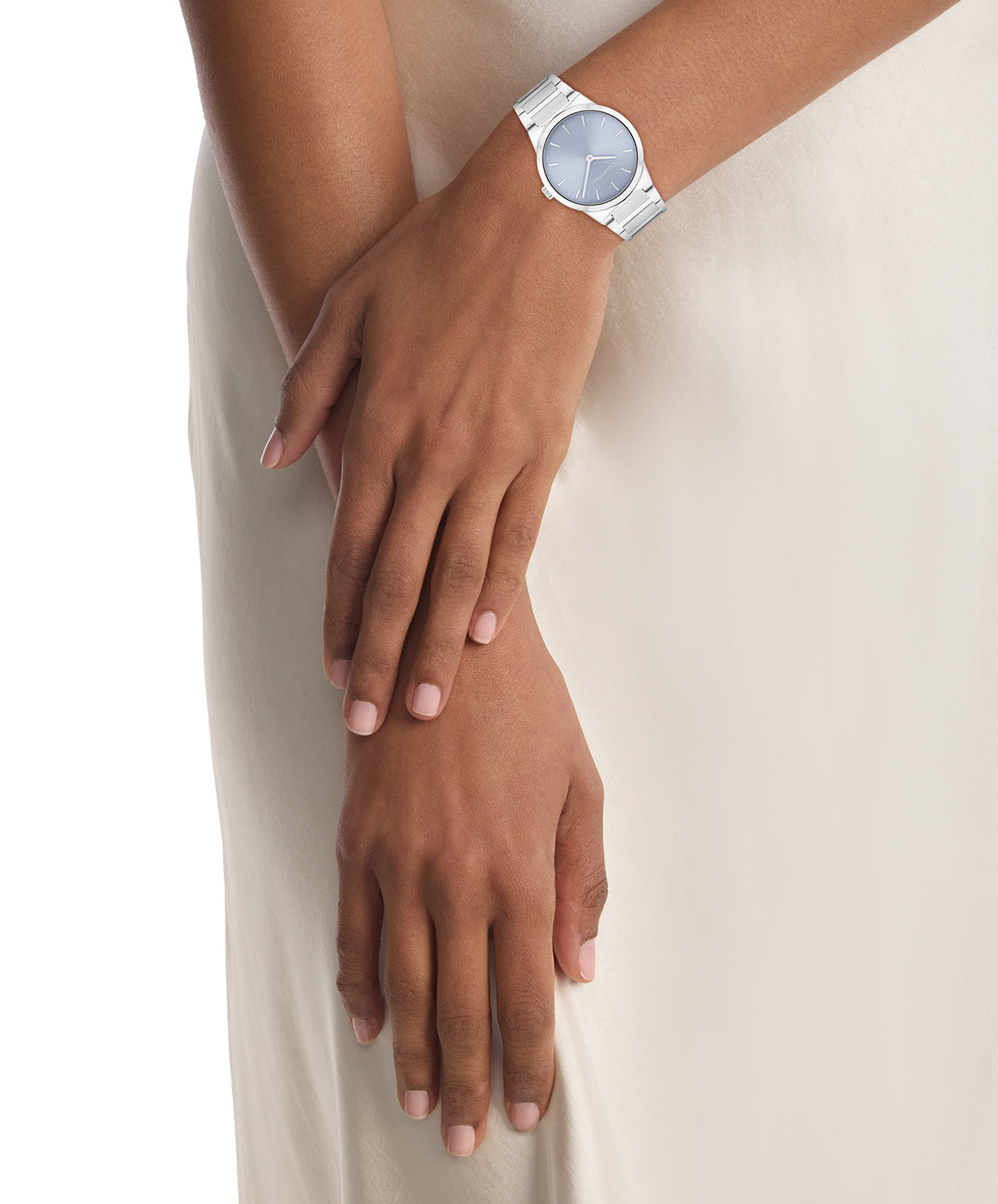 Calvin Klein 25100081 Women's Stainless Steel Light Blue Dial Watch