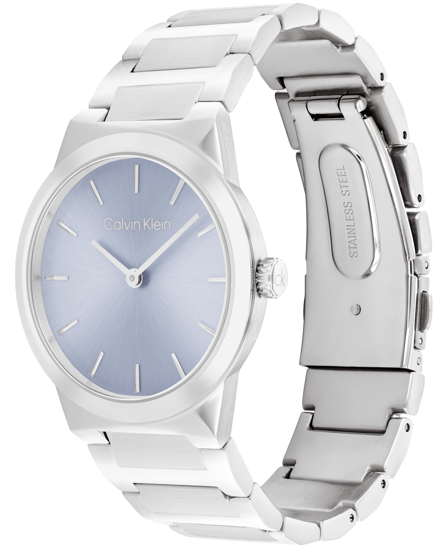 Calvin Klein 25100081 Women's Stainless Steel Light Blue Dial Watch
