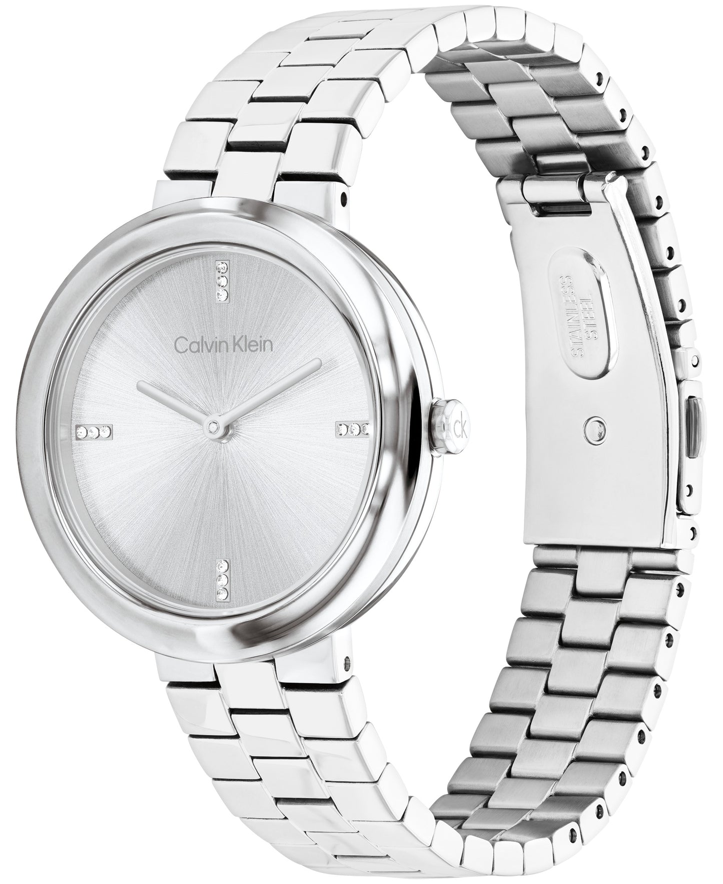Calvin Klein 25100093 Women's Stainless Steel & Crystal Indices Watch