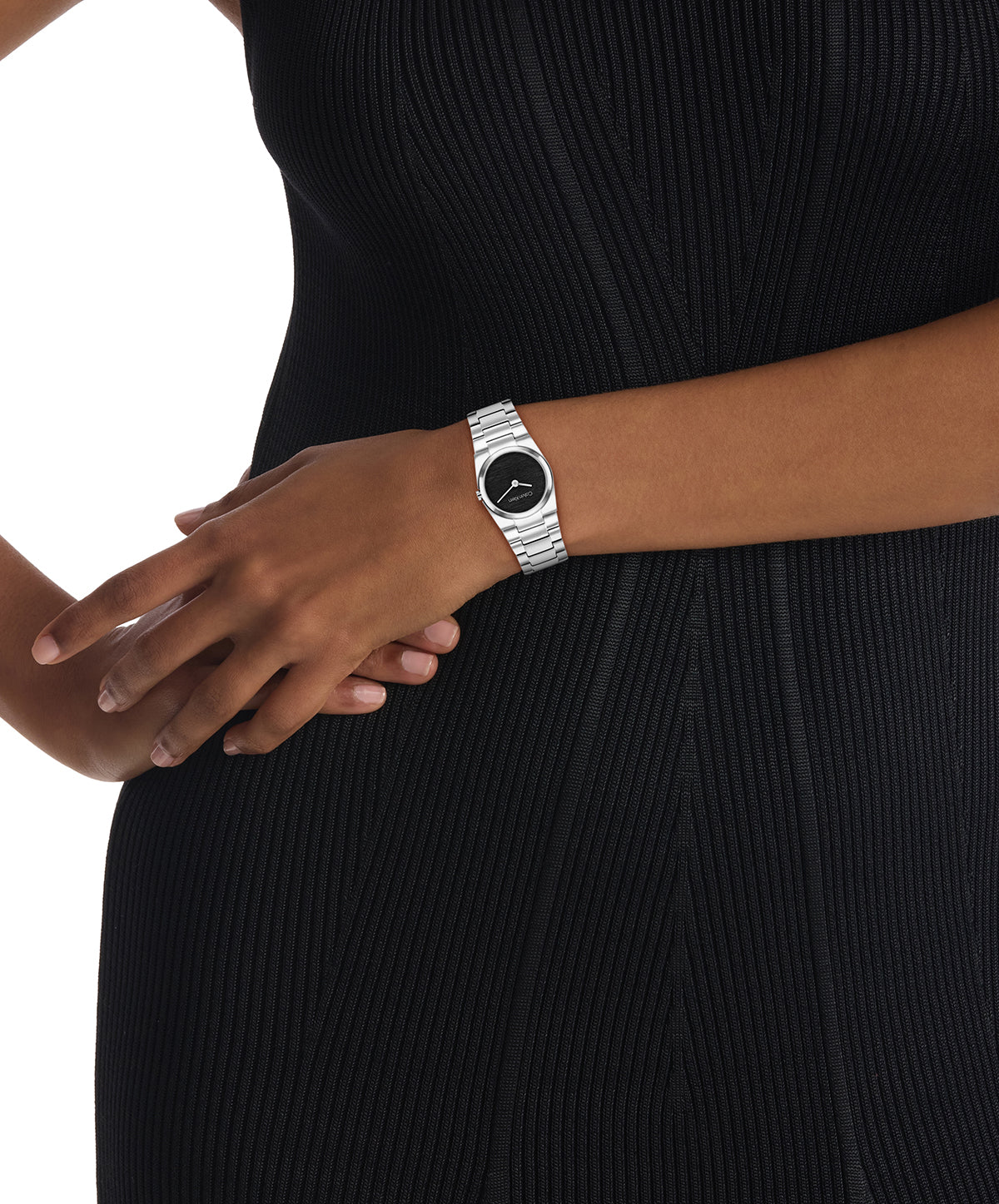 Calvin Klein 25100121 Stainless Steel Black Dial Women's Watch