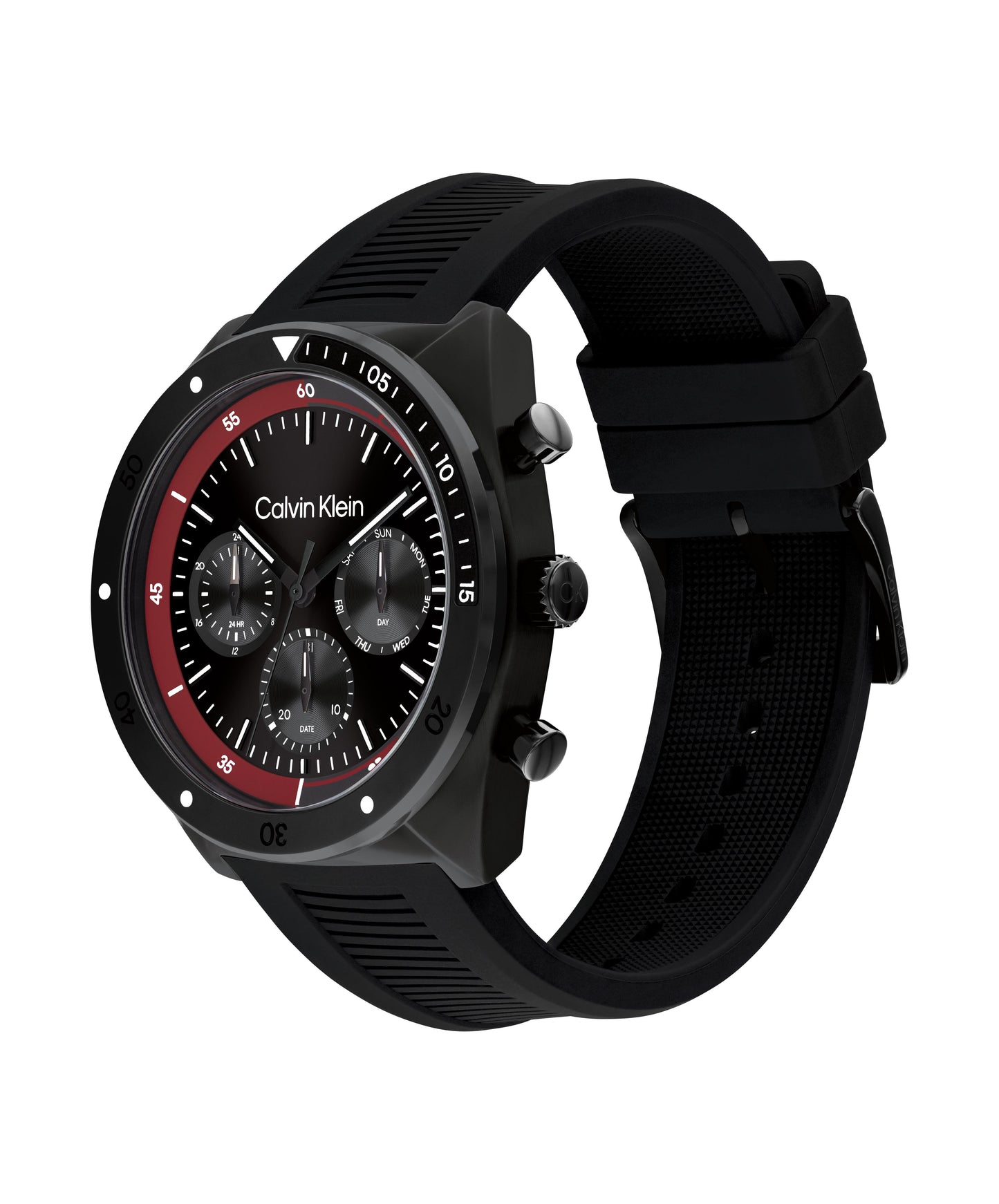 Calvin Klein 25200467 Men's Black Silicone Strap Quartz Watch