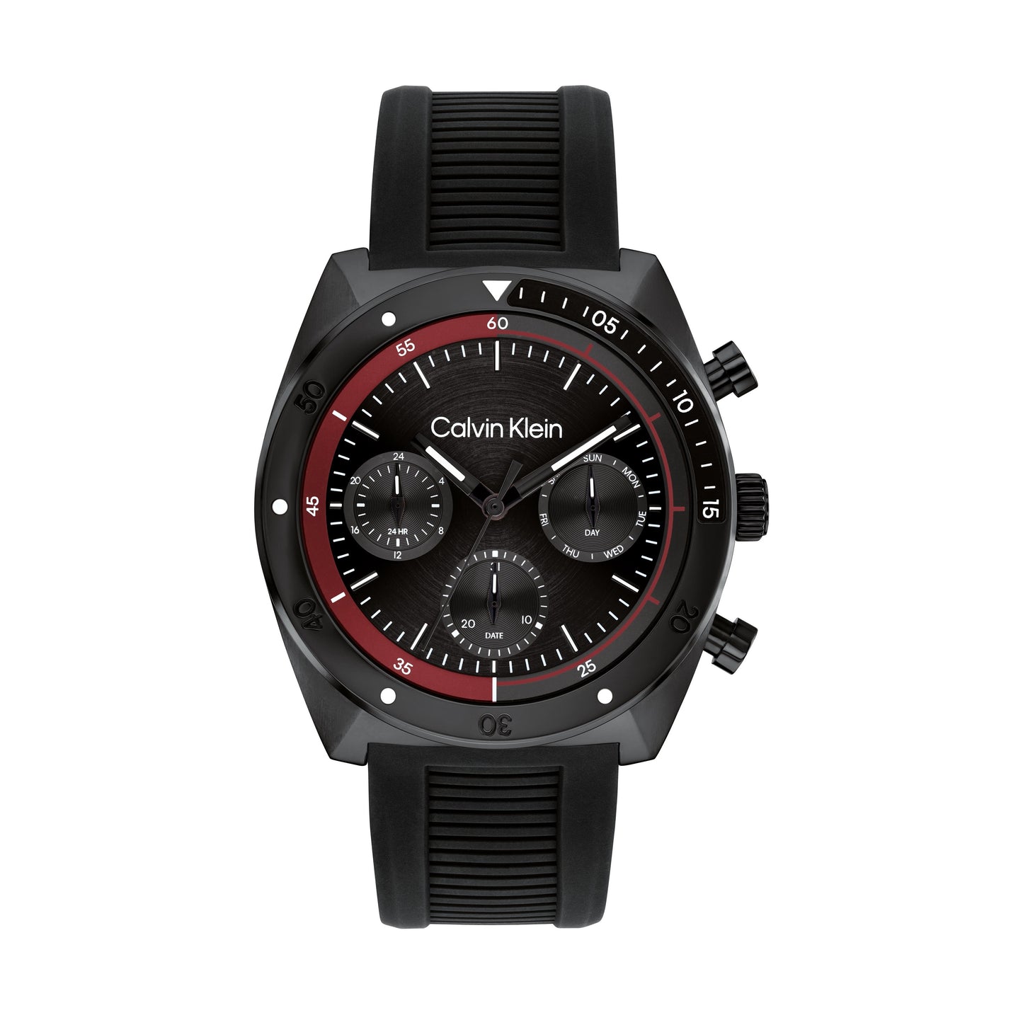 Calvin Klein 25200467 Men's Black Silicone Strap Quartz Watch