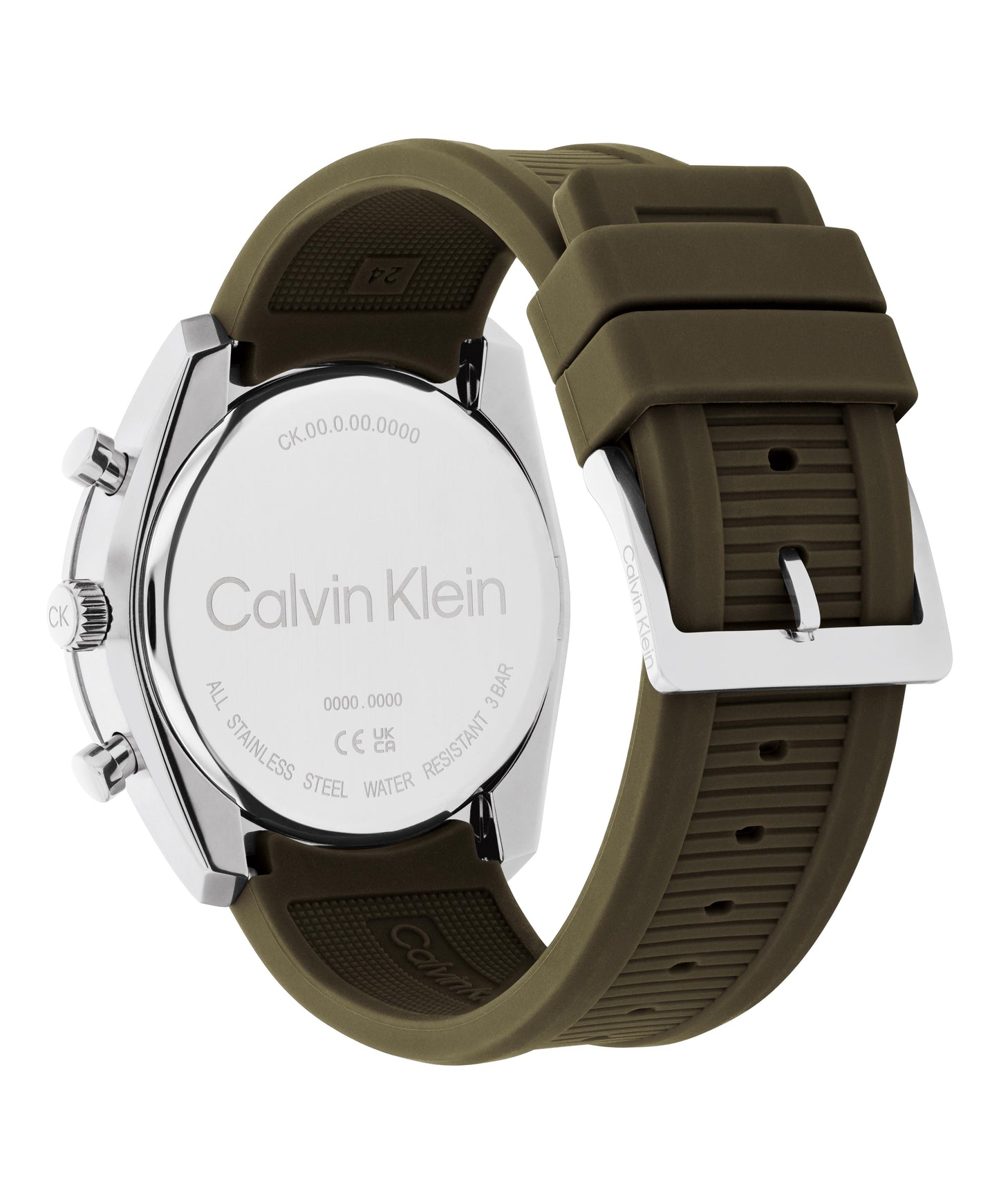 Calvin Klein 25200469 Men's Brown Silicone Strap Quartz Watch