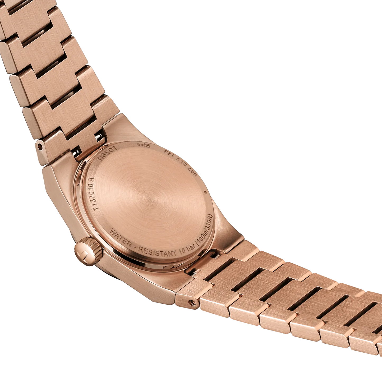 Tissot PRX 25mm Diamonds Rose Gold Dial Ladies Watch T137.010.33.506.00