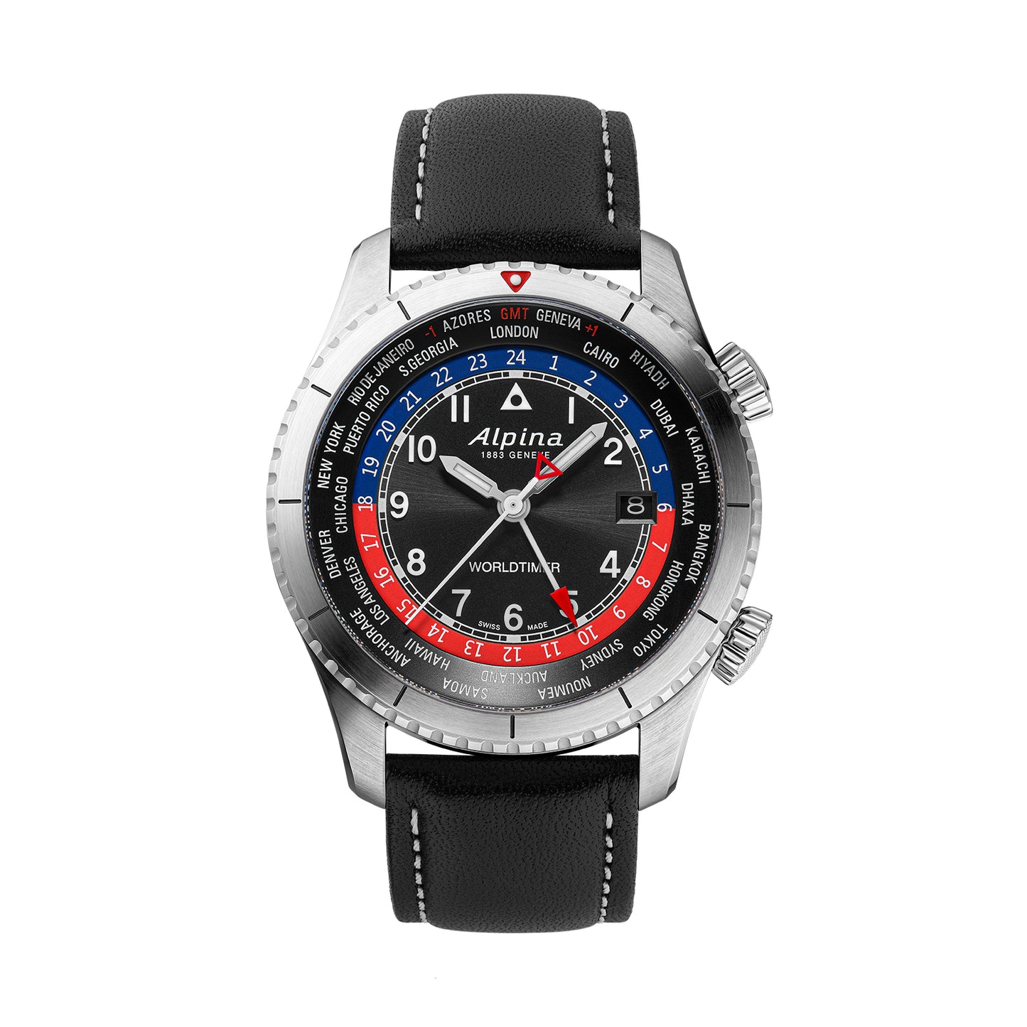 Alpina Startimer Pilot Quartz Worldtimer AL-255BRB4S26