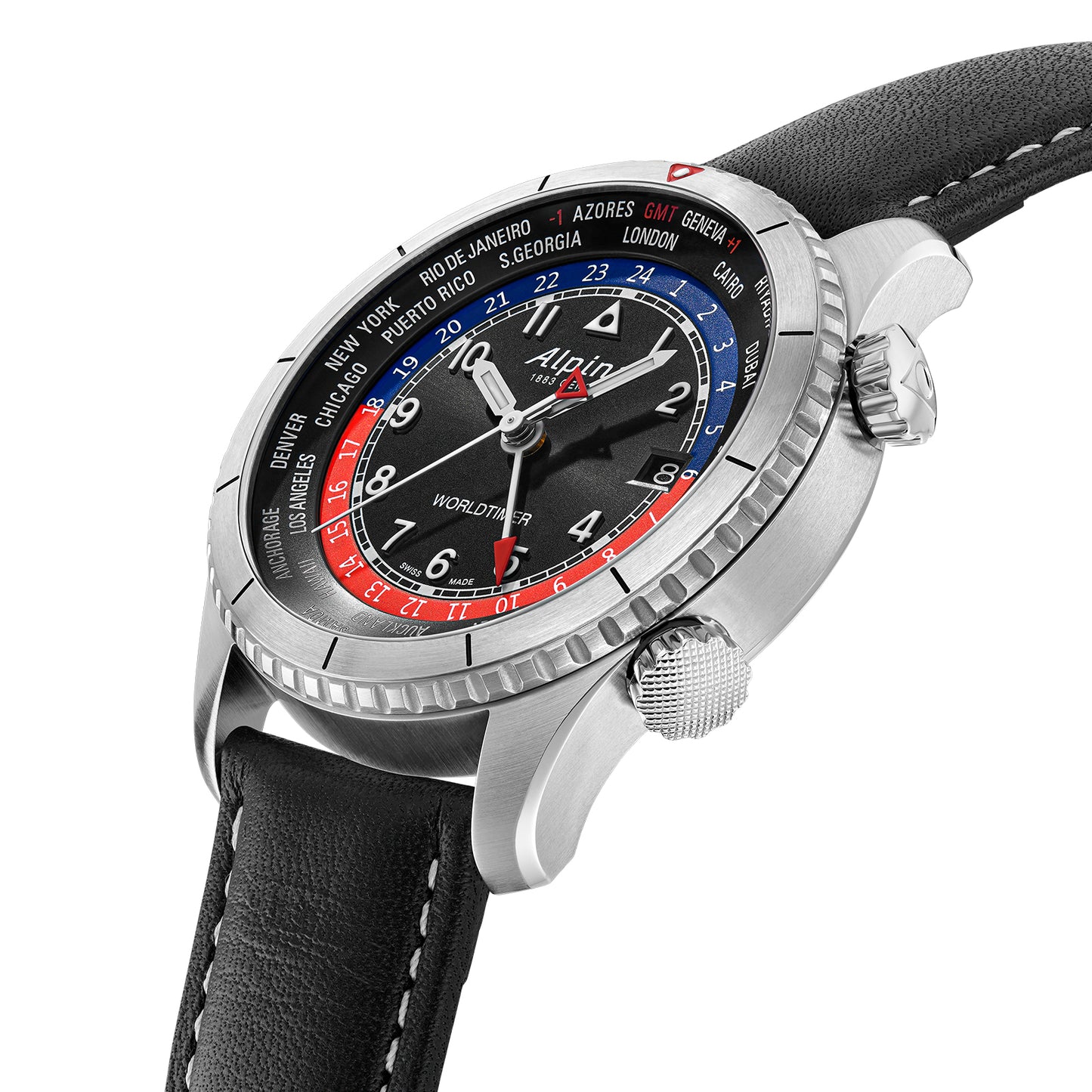 Alpina Startimer Pilot Quartz Worldtimer AL-255BRB4S26