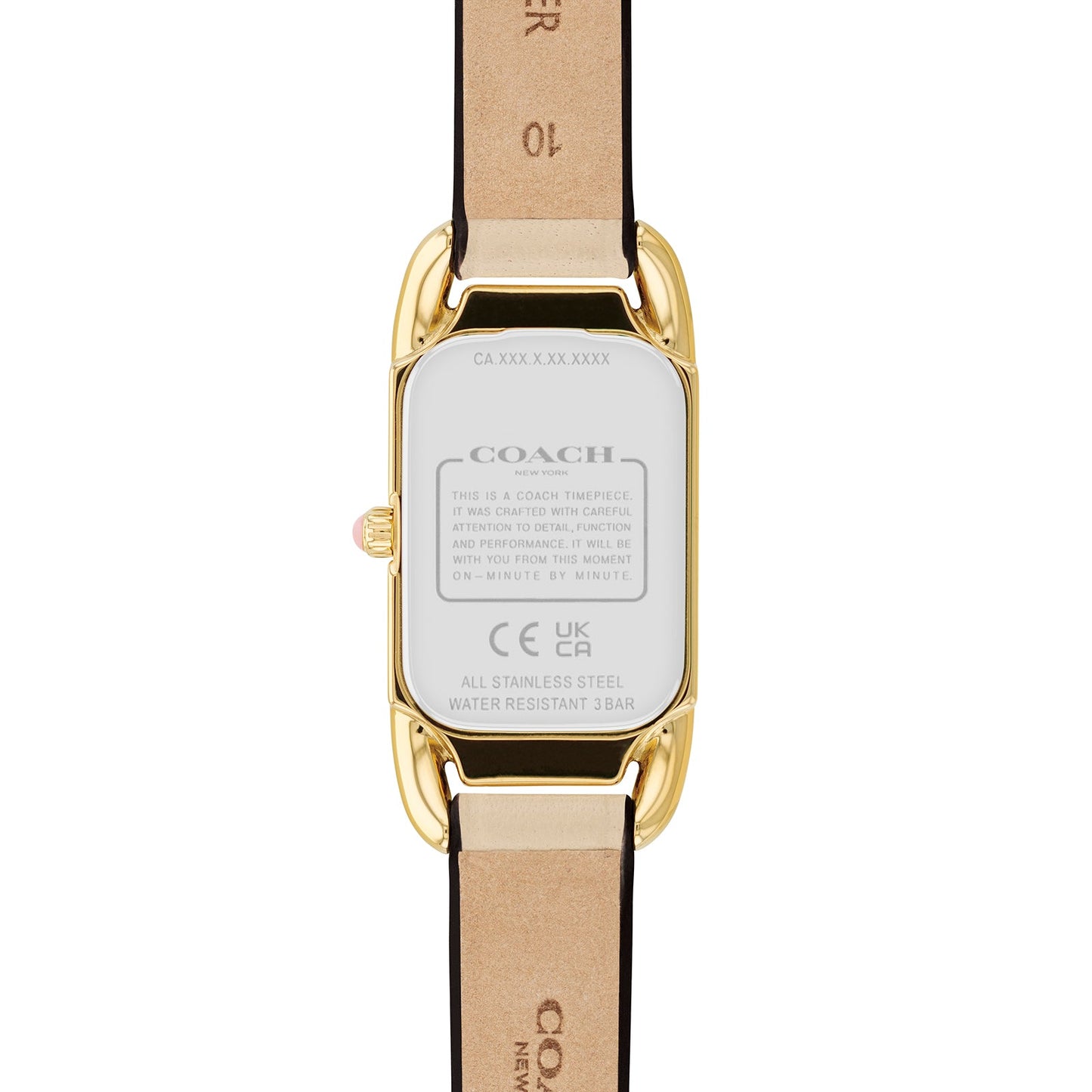 Coach 14504115 Women's Ivory Calf Leather Skin Strap and Ivory Mother of Pearl Dial Quartz Watch