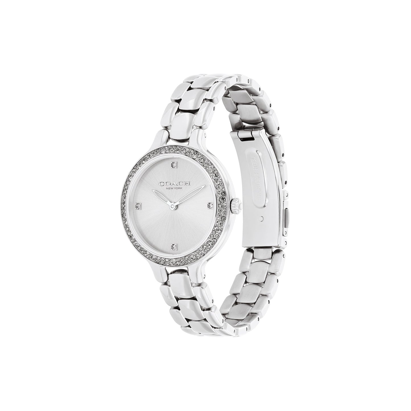 Coach 14504124 Women's Stainless Steel Bracelet and Silver Dial Quartz Watch
