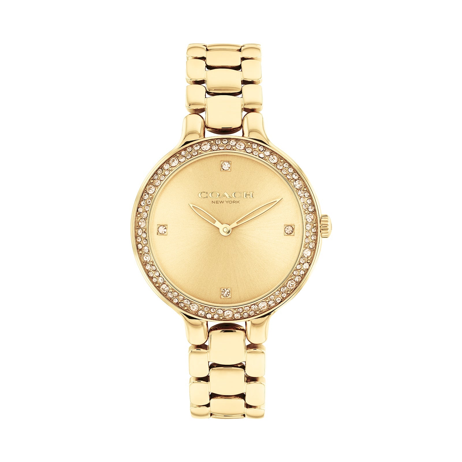 Clearance Coach Coach Bangle Watch Coach Ladies Yellow Gold Tone
