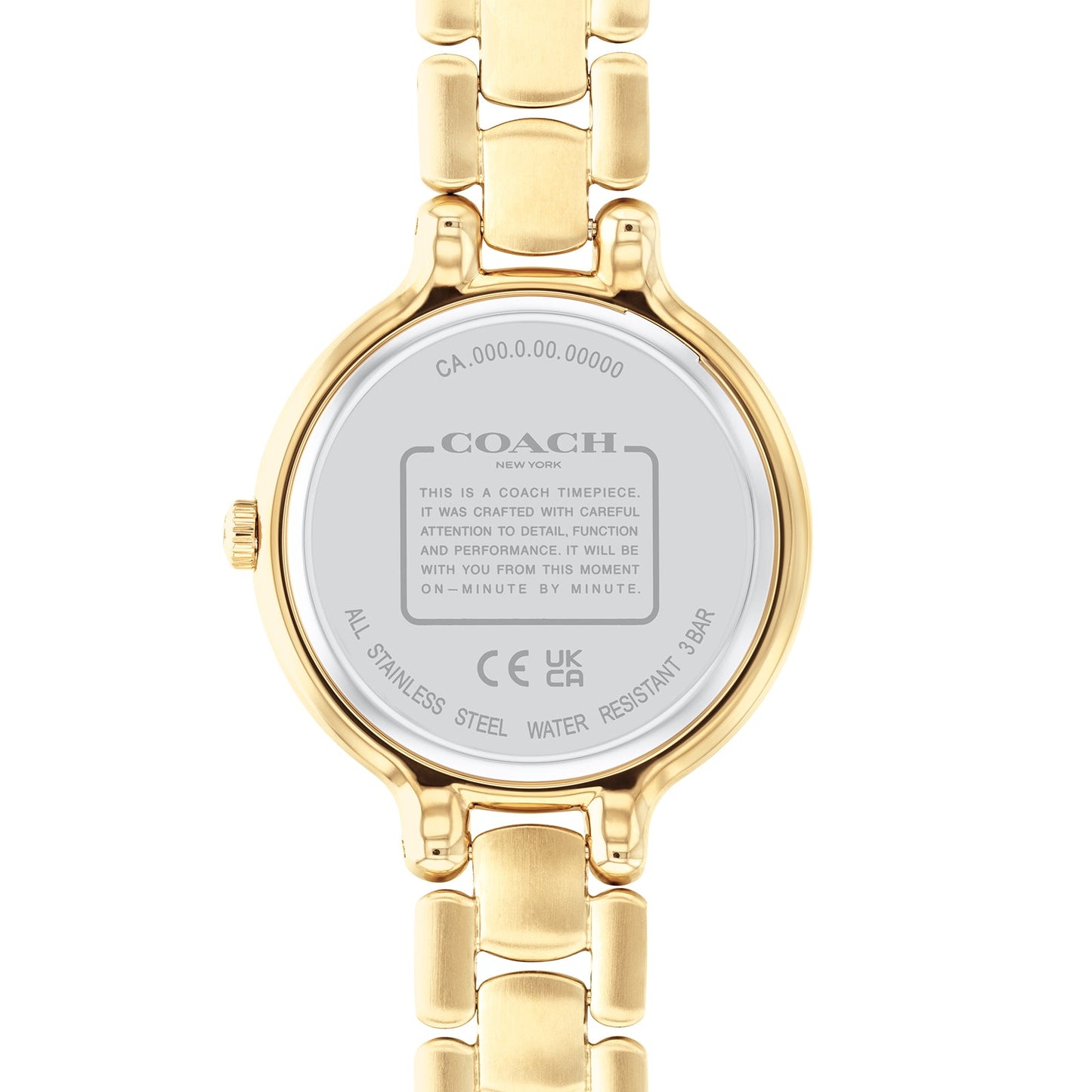Coach 14504125 Women's Gold Stainless Steel Bracelet and Gold Dial Quartz Watch