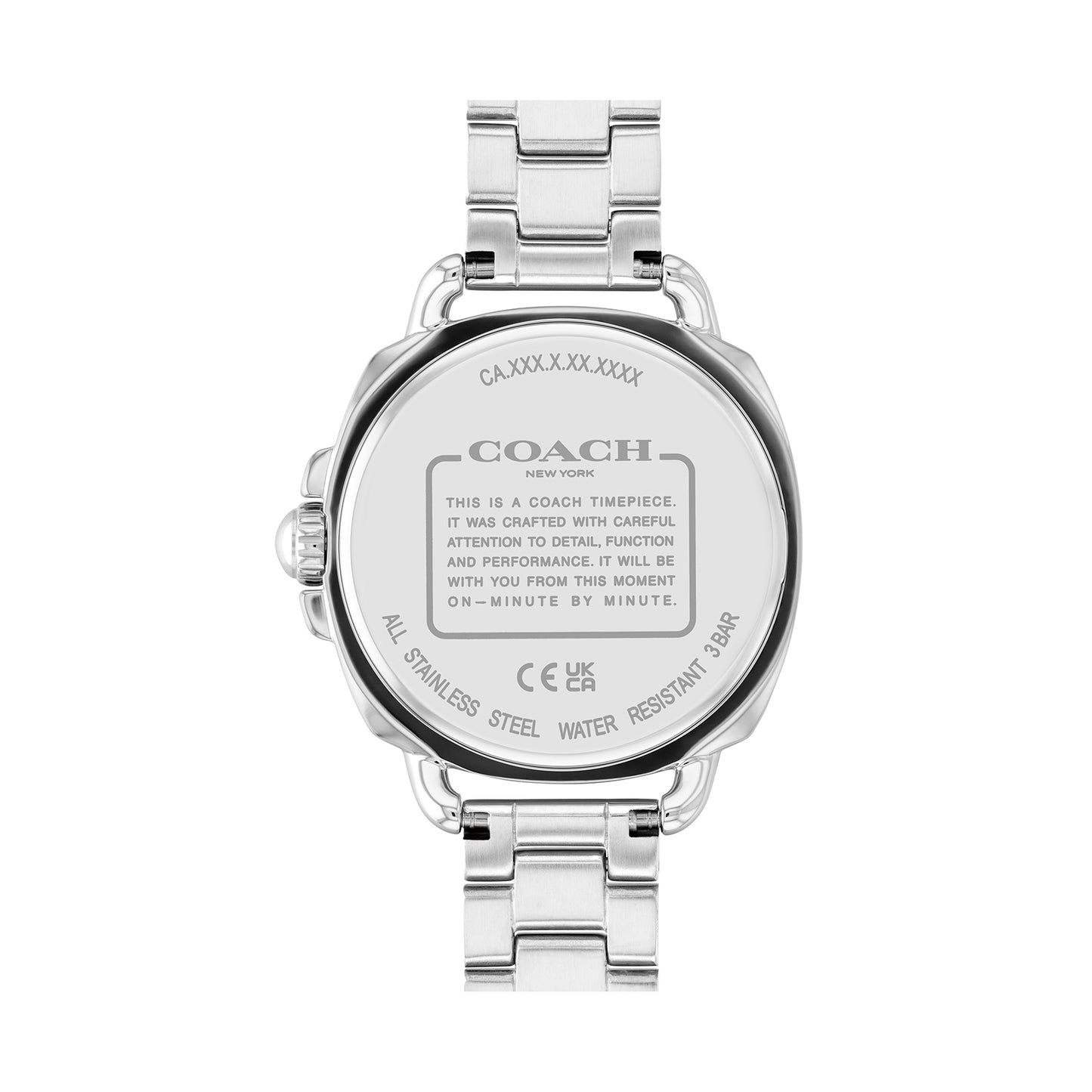 Coach 14504156 Women's Stainless Steel Bracelet and Pink Dial Quartz Watch