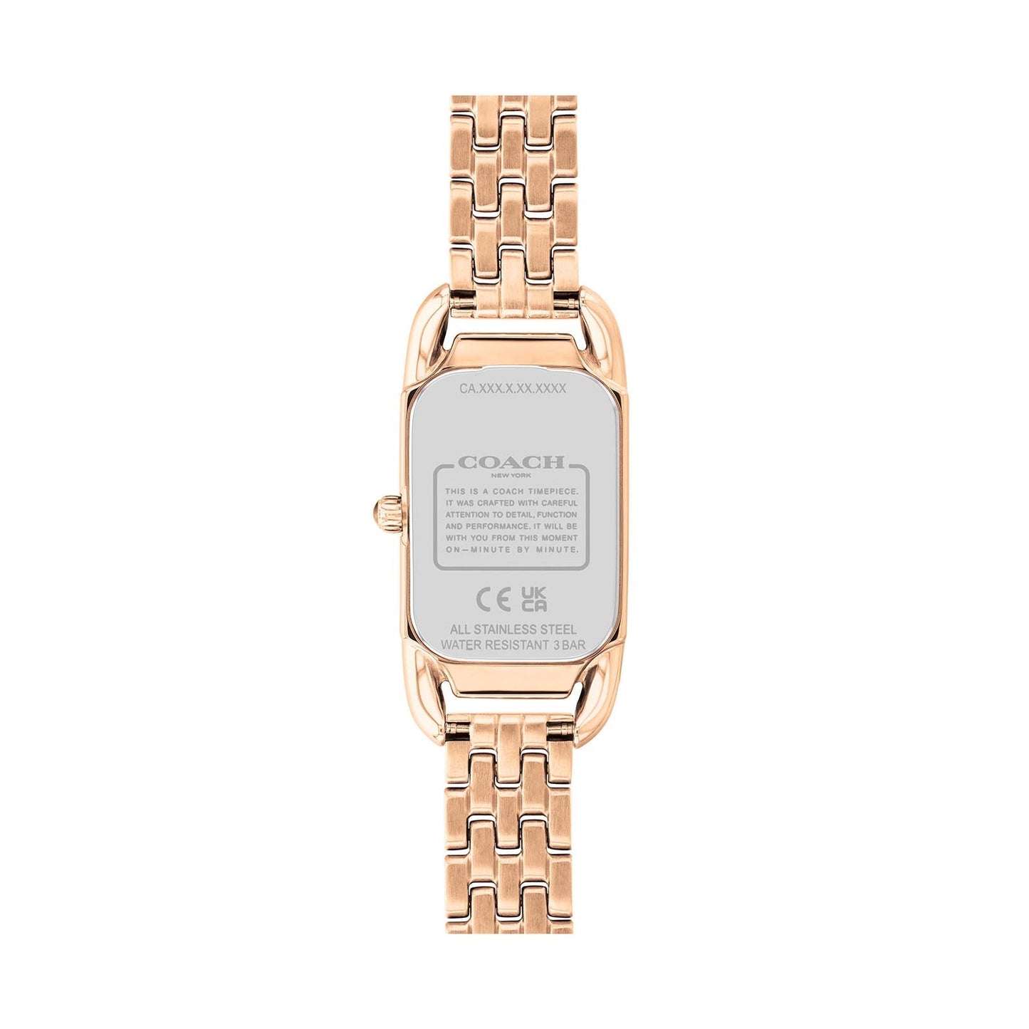 Coach 14504171 Women's Rose Gold Stainless Steel Bracelet and White Dial Quartz Watch