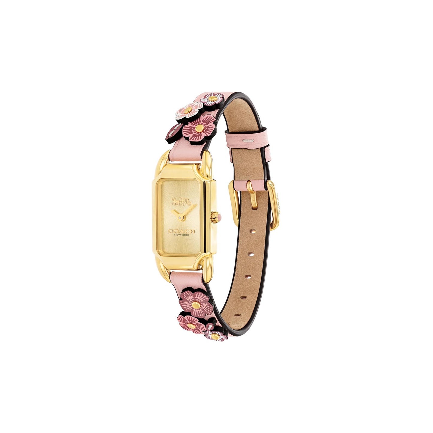 Coach 14504191 Women's Calfskin Leather Strap Watch