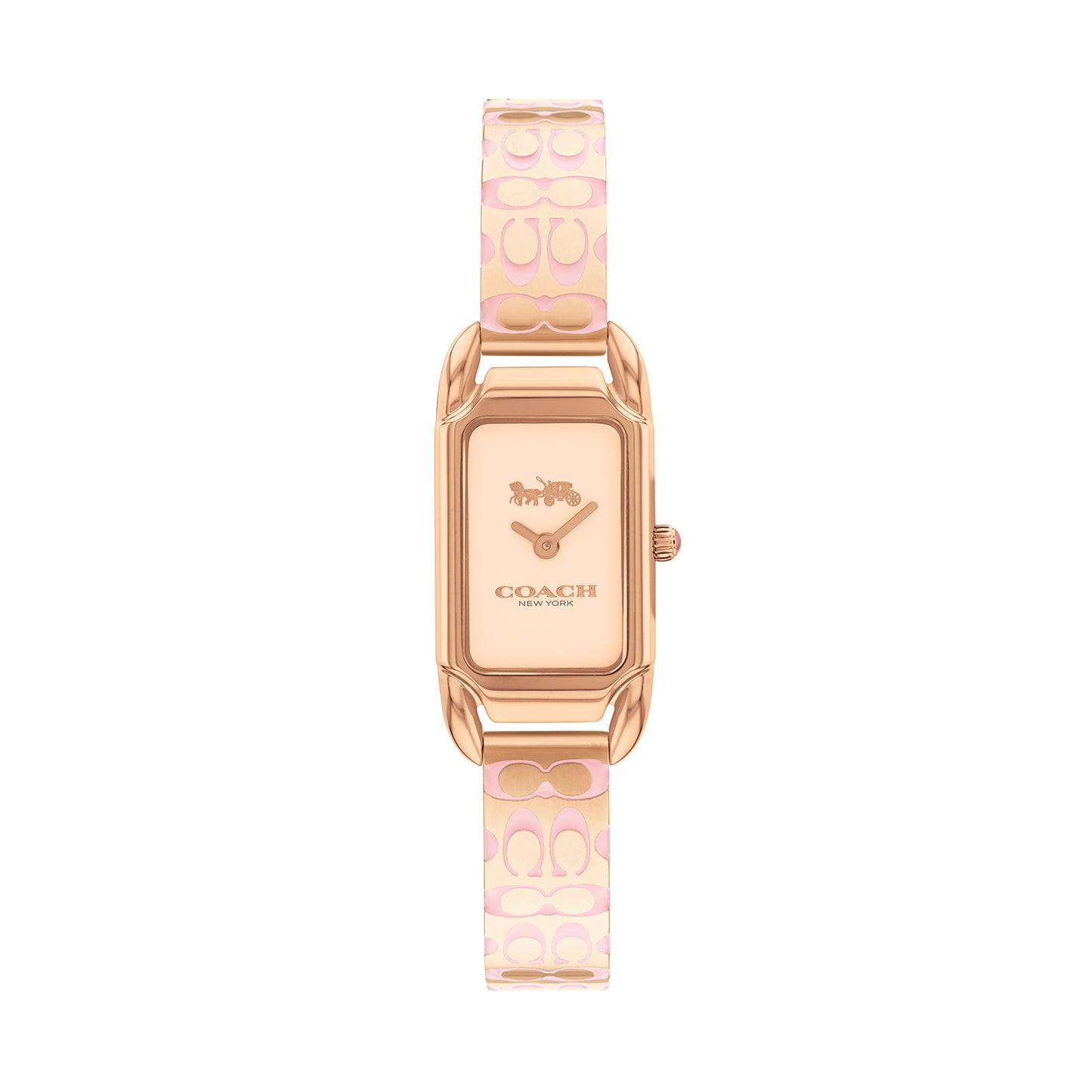 Coach 14504194 Women's Ionic Plated Rose Gold Steel Bangle Watch