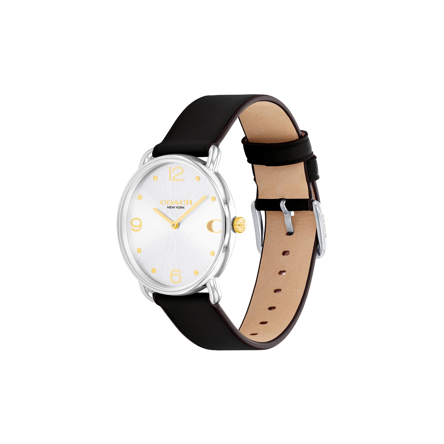 Coach 14504198 Women's Calfskin Leather Strap Watch
