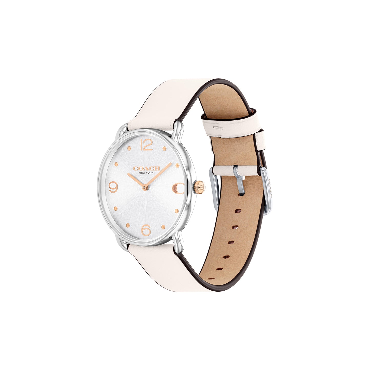 Coach 14504200 Women's Calfskin Leather Strap Watch